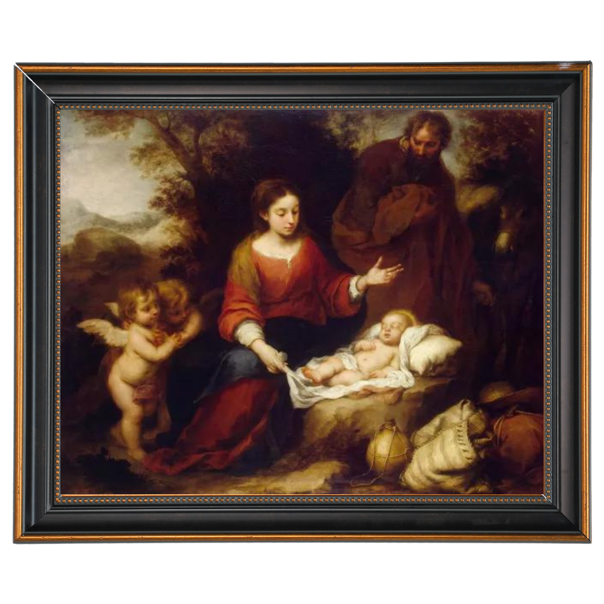 Rest on the Flight Into Egypt - Vintage Wall Art Prints Artfully For Living Room