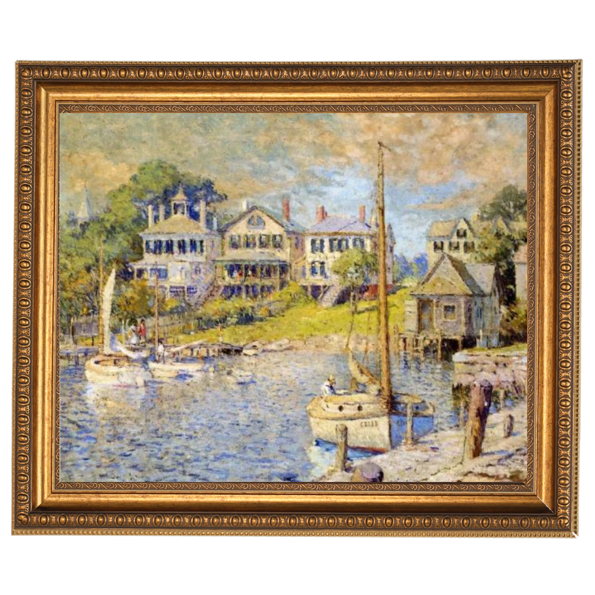At Edgartown, Martha's Vinyard - Vintage Wall Art Prints Decor For Living Room