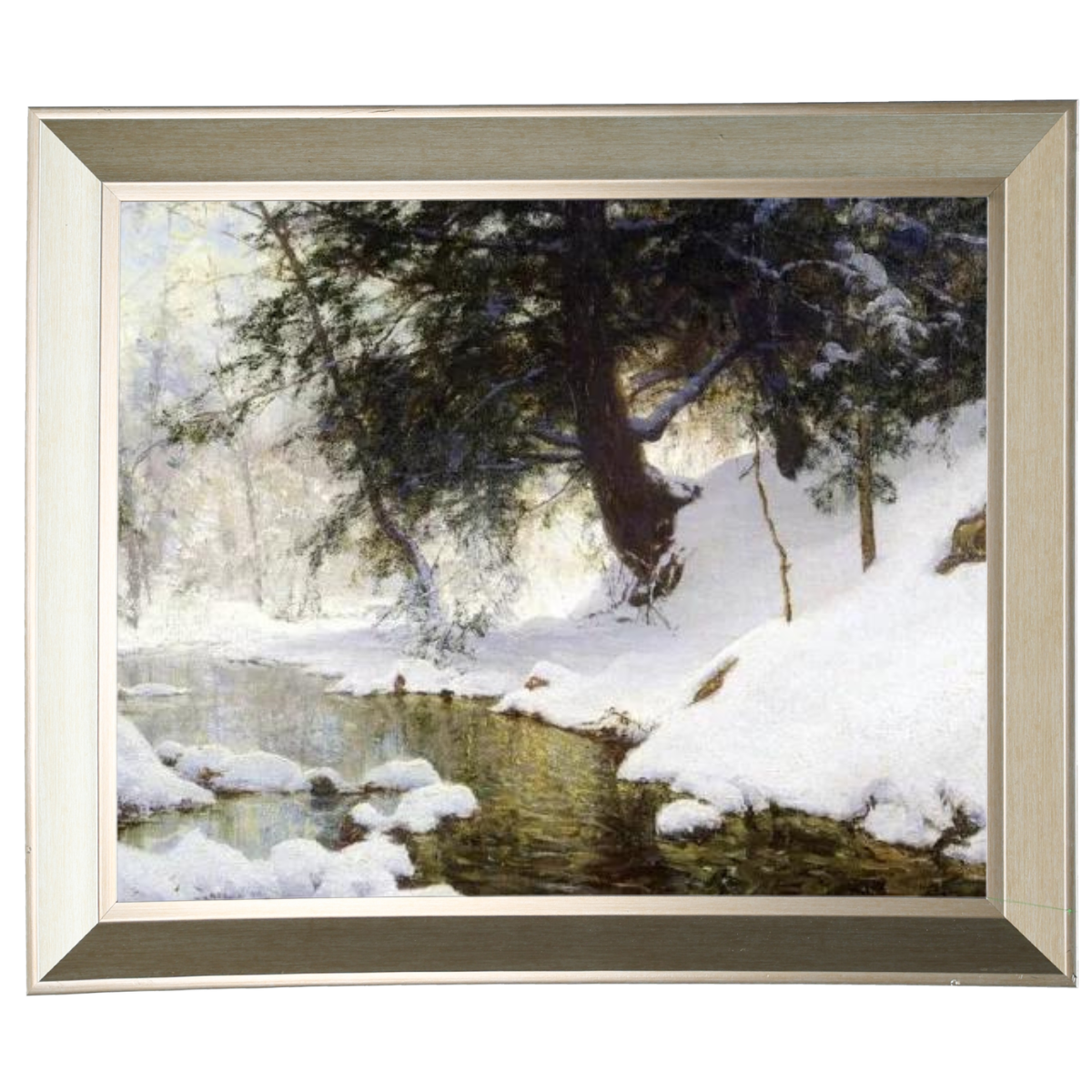 November Snow - Vintage Winter Wall Art Prints Decor For Living Room