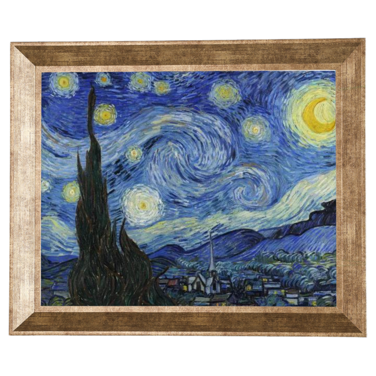 The Starry Night - Post Impressionism Wall Art Prints Decor For Dining Room