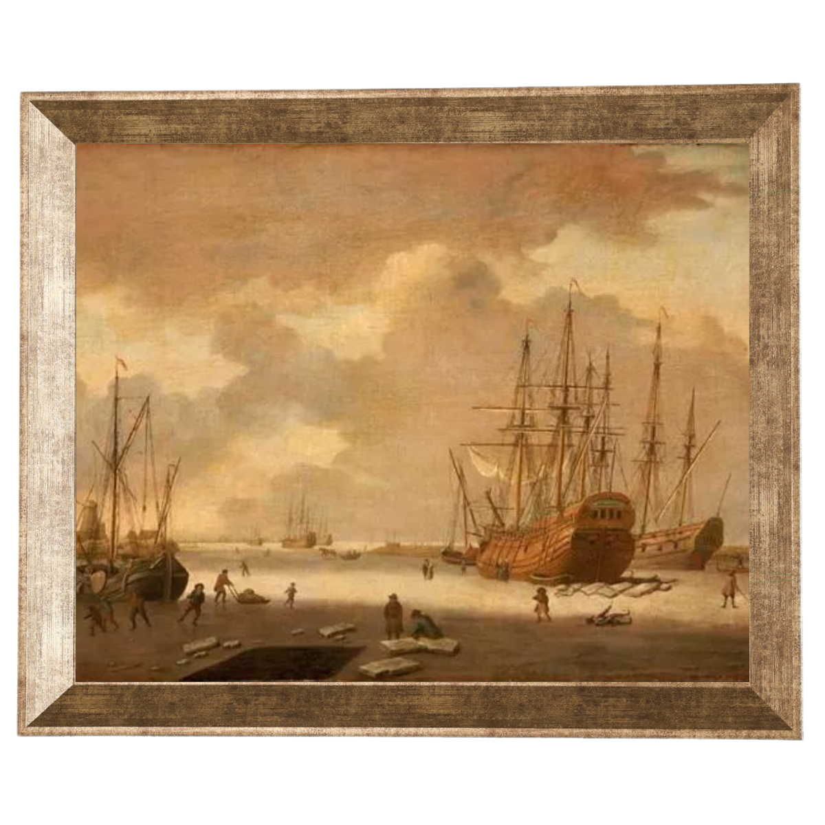 A Dutch Whaler and Other Vessels in the Ice