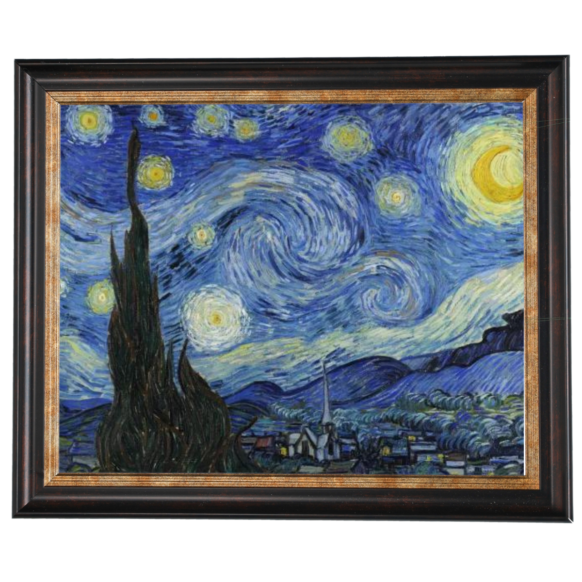 The Starry Night - Post Impressionism Wall Art Prints Decor For Dining Room