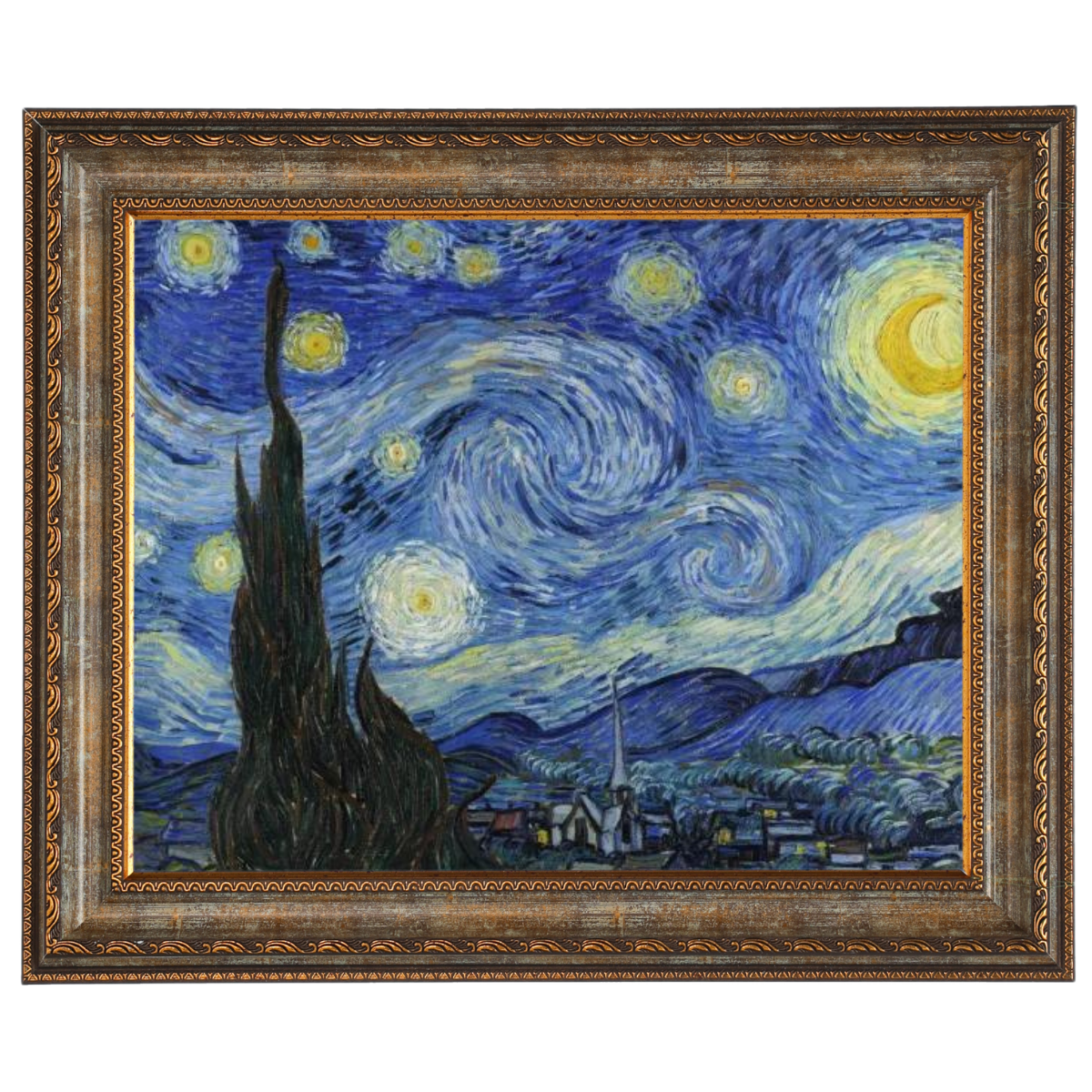 The Starry Night - Post Impressionism Wall Art Prints Decor For Dining Room