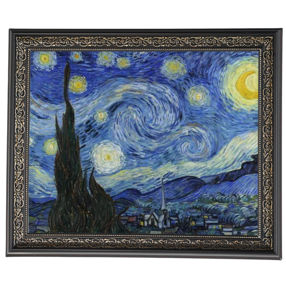 The Starry Night - Post Impressionism Wall Art Prints Decor For Dining Room