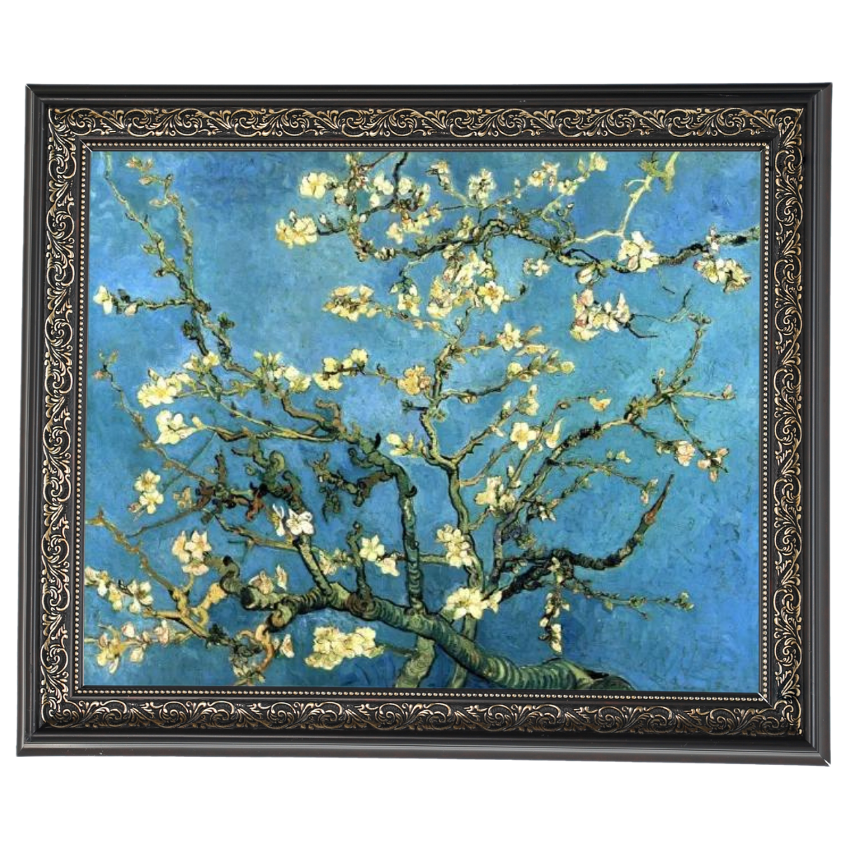 Branches with Almond Blossom - Vintage Wall Art Prints Decor For Living Room