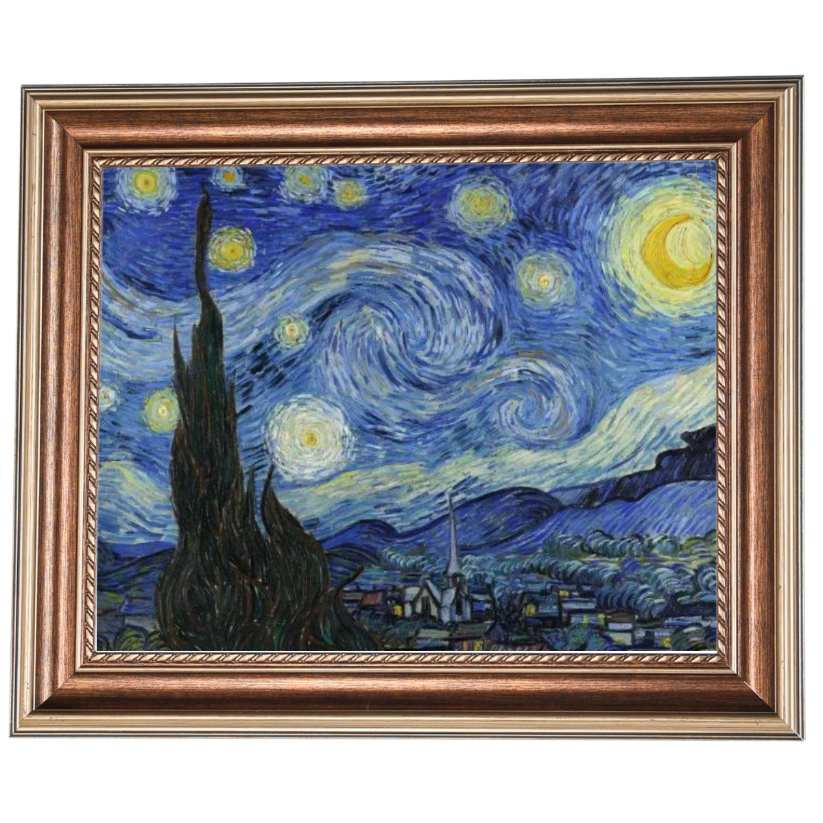 The Starry Night - Post Impressionism Wall Art Prints Decor For Dining Room