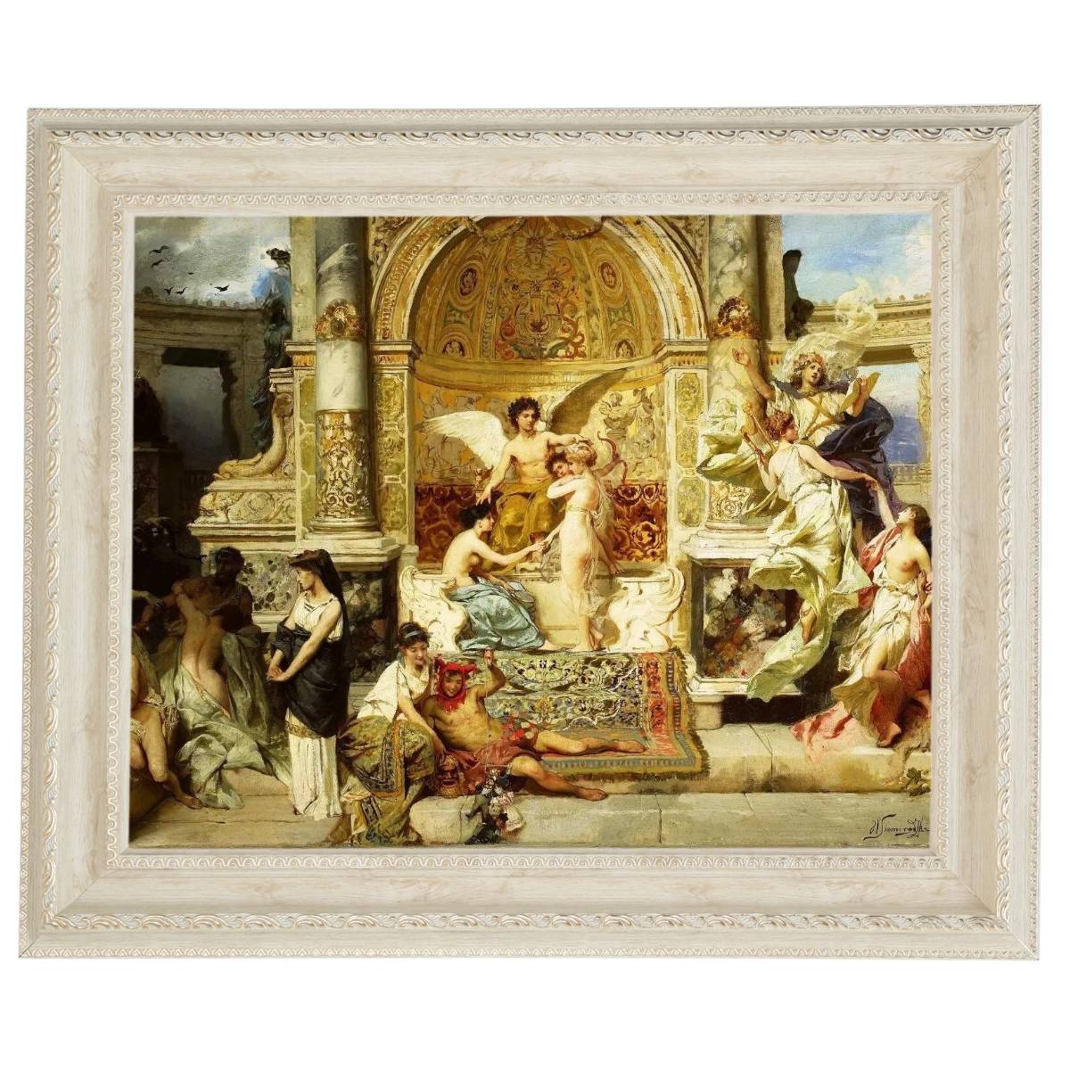 Kurtyna - Vintage Wall Art Prints Decor For Bedroom