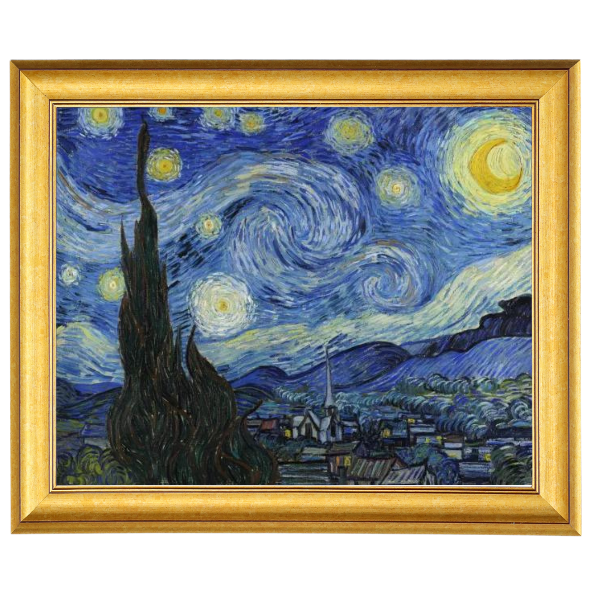 The Starry Night - Post Impressionism Wall Art Prints Decor For Dining Room