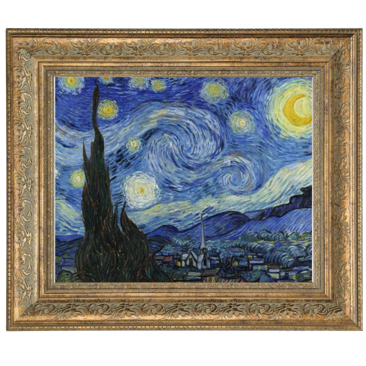 The Starry Night - Post Impressionism Wall Art Prints Decor For Dining Room