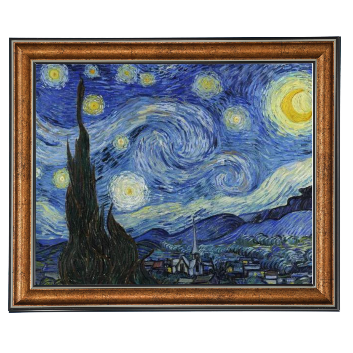 The Starry Night - Post Impressionism Wall Art Prints Decor For Dining Room