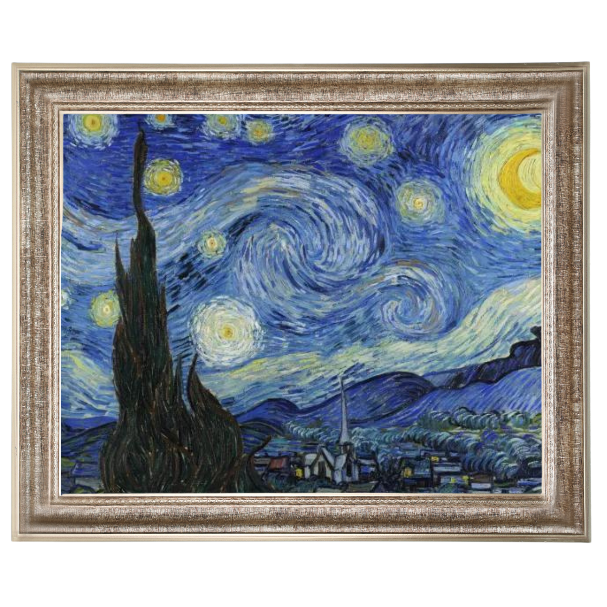 The Starry Night - Post Impressionism Wall Art Prints Decor For Dining Room