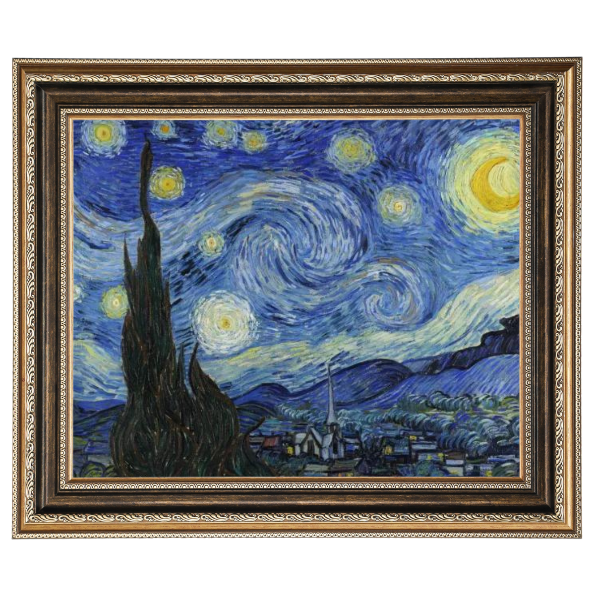 The Starry Night - Post Impressionism Wall Art Prints Decor For Dining Room