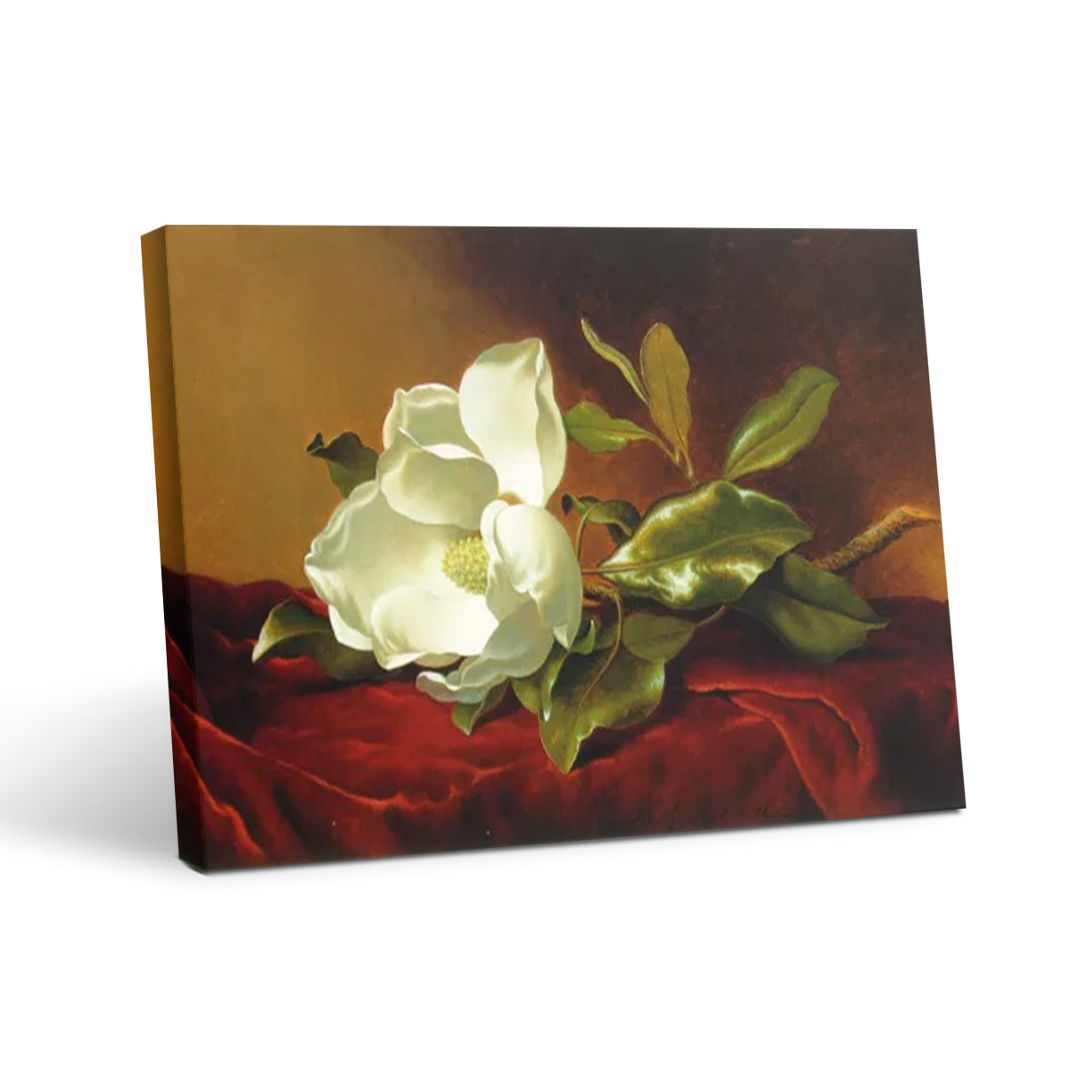 A Magnolia on Red Velvet- Romantic Wall Art Prints Decor For Bedroom