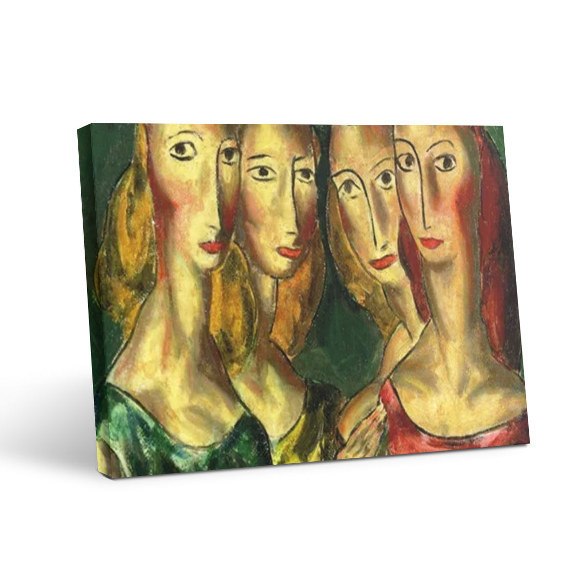 Four Sisters- Vintage Wall Art Prints Decor For Living Room