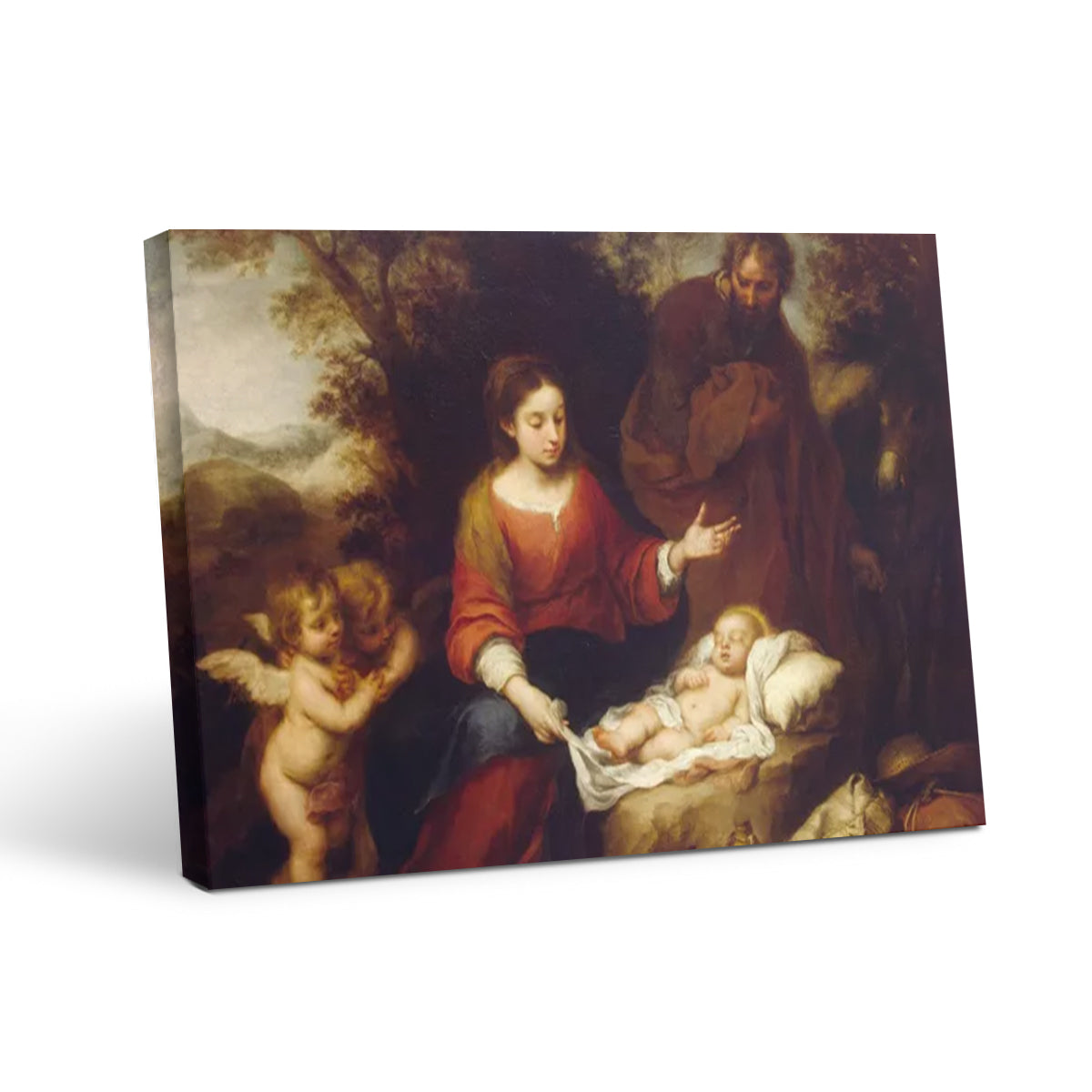 Rest on the Flight Into Egypt - Vintage Wall Art Prints Artfully For Living Room