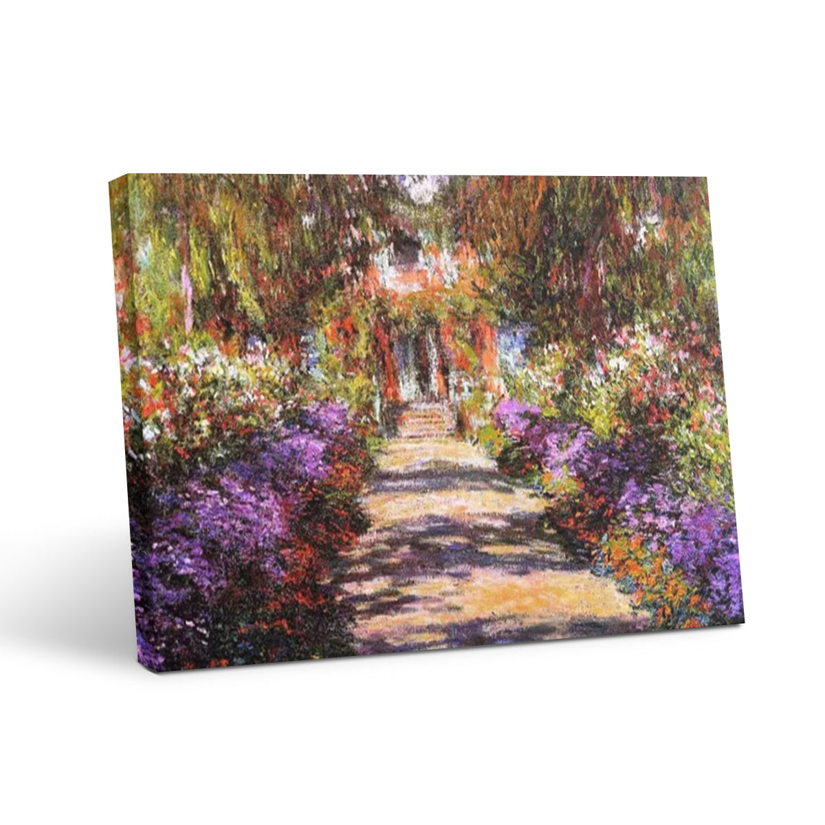 Pathway in Monet's Garden at Giverny- Vintage Wall Art Prints Decor For Living Room