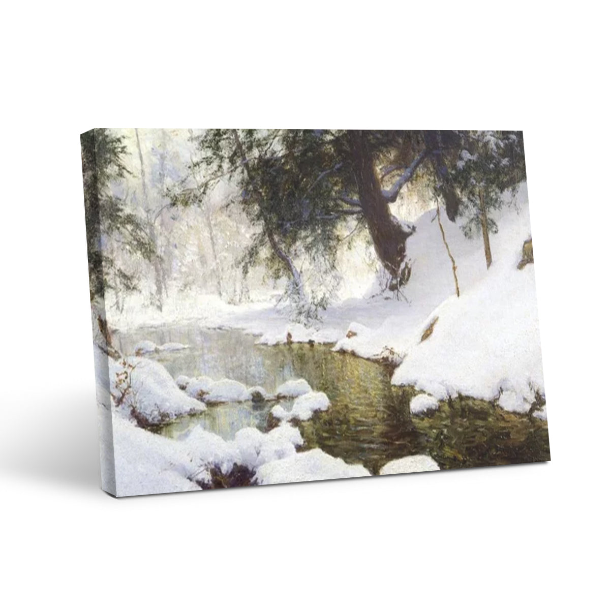 November Snow - Vintage Winter Wall Art Prints Decor For Living Room