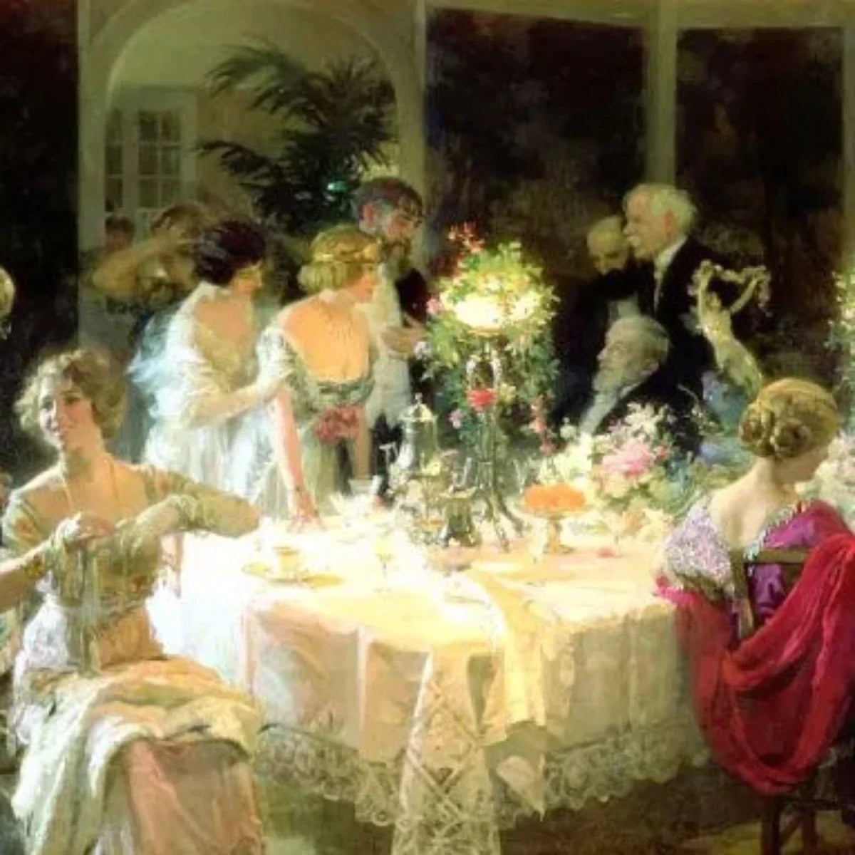 The End of Dinner - Vintage Wall Art Prints Decor For Dining Room