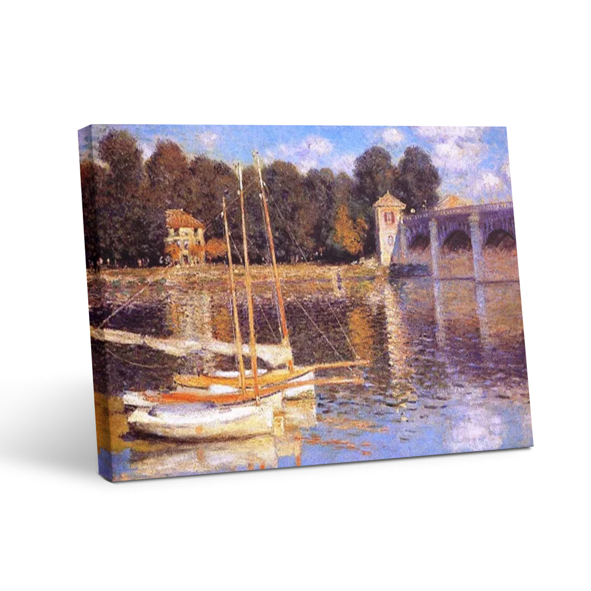 The Bridge at Argenteuil - Vintage Wall Art Prints Decor For Living Room