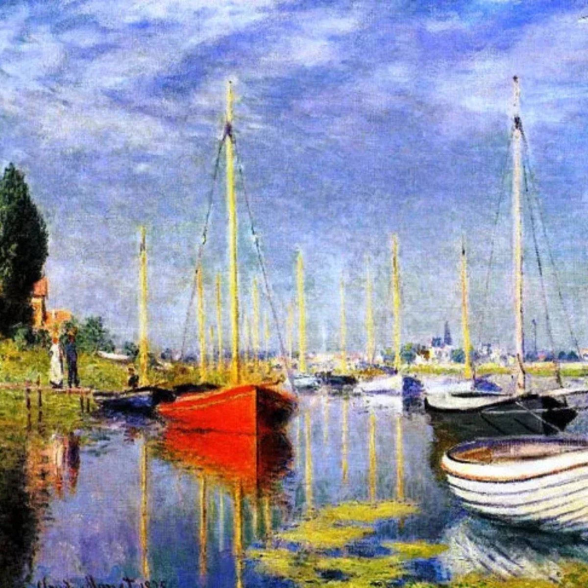 Yachts at Argenteuil - Vintage Wall Art Prints Decor For Living Room