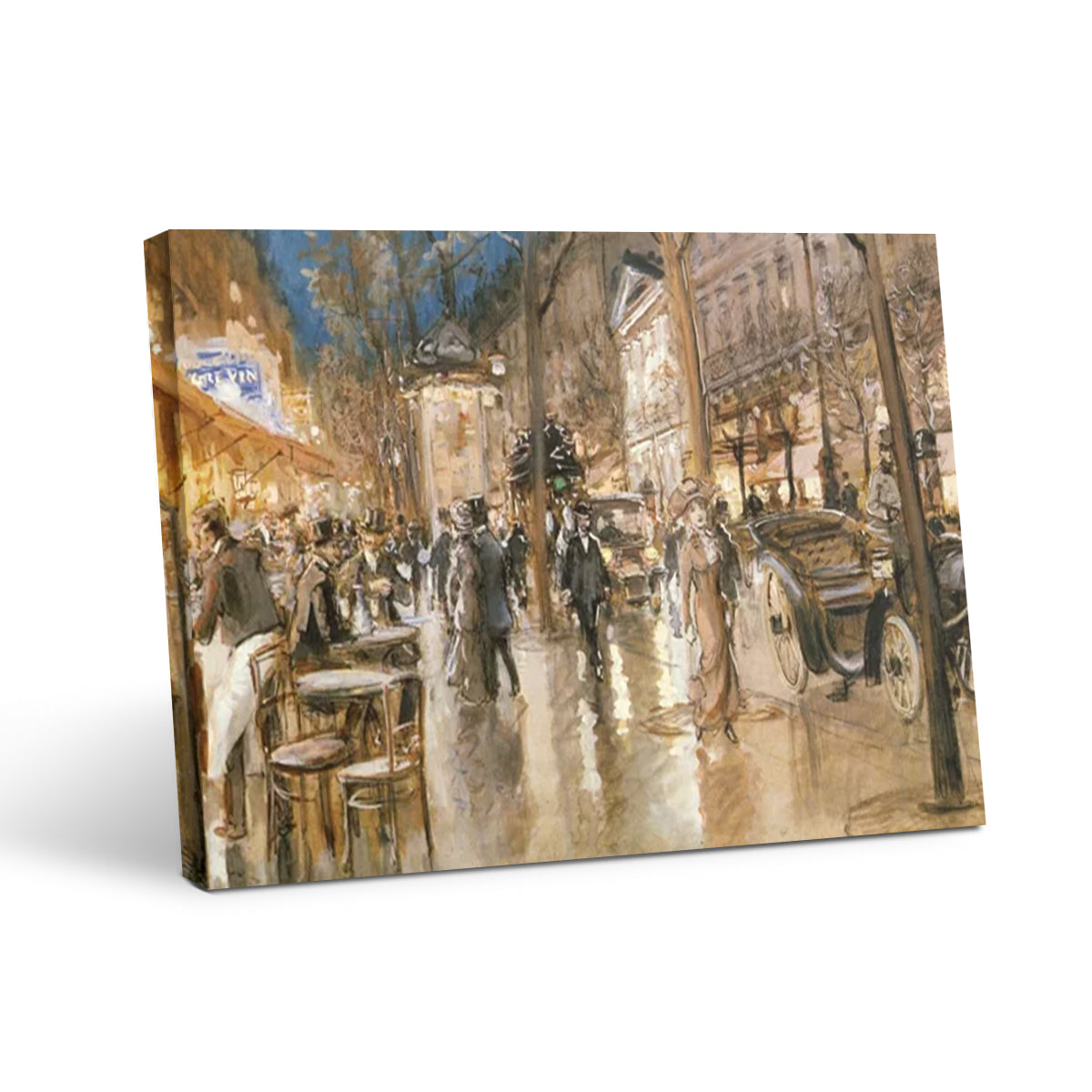 Evening on a Parisian Boulevard - Vintage Wall Art Prints Decor For Bedroom