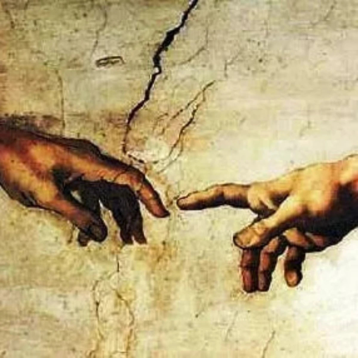 The Hands of God and Adam